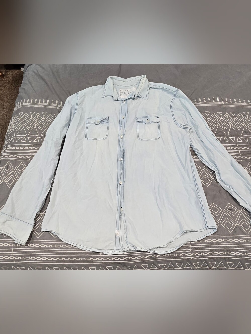 Frank & Eileen Men's Button Down Shirt Size Large